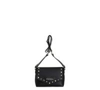 Borsa pochette Cafè Noir ecopelle nera con borchie e tracolla