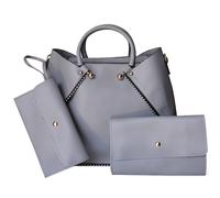 Borsa pochette portafoglio donna 3 pezzi in 1 a mano tracolla Borchie 8537