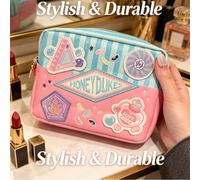 Borsa pochette rosa Harry Potter, borsa portaoggetti, borsa trucco, questa borsa portaoggetti multifunzionale leggera con cerniera è progettata specificamente per i prodotti di bellezza, gli articoli 
