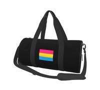 Borsa porta abiti convertibile con bandiera pansessuale, con tracolla, borsa da viaggio per uomo e donna, pieghevole e con rotelle, per bagagli da viaggio