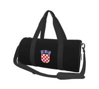 Borsa porta abiti convertibile con stemma croato, con tracolla, per uomo e donna, pieghevole e con ruote, per viaggi e valigie