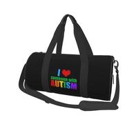 Borsa porta abiti convertibile con tracolla per la consapevolezza dell'autismo, "I Love Someone With Autism", borsa da viaggio pieghevole con ruote per uomini e donne