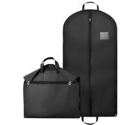Borsa Porta Abiti da Viaggio Personalizzabile Made in Italy - 100 x 60cm, Antitarme con Cerniera, Copriabiti Antipolvere per Uomo e Donna, Custodia Abito con Vano Porta Camicia (Nero, 3)