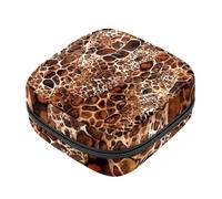 Borsa porta assorbenti con leopardo giallo, borsa per il primo ciclo mestruale per donne e ragazze, porta coppetta mestruale femminile