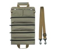 Borsa porta attrezzi, Borsa portautensili impermeabile con tracolla regolabile, cerniere antiruggine, multicolore(Army green)