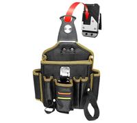 Borsa porta attrezzi, cintura da lavoro per elettricisti, fondina leggera da falegname, in tessuto Oxford da 5 l, 16,5 x 7 x 21 cm, con carico di 3 kg, fodera in EVA, ideale per tetti, stilisti e