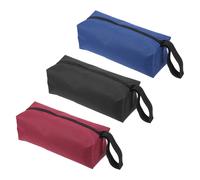 Borsa porta attrezzi con cerniera da 10", 3 pezzi,,nera,rossa,blu