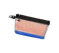 Borsa porta attrezzi con design a rete con cerniera, vista frontale trasparente e clip per trasporto, custodia organizer da 30 x 18 cm per smistamento progetti quotidiani Custodia per riparazioni