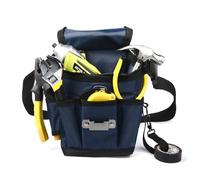 Borsa porta attrezzi da cintura, borsa per attrezzi, borsa multiuso da lavoro, borsa portaoggetti in tela per elettricisti, idraulici, falegnami, meccanici, giardinieri (C)