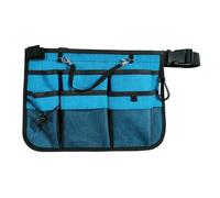 Borsa porta attrezzi da elettricista, cintura per attrezzi da giardinaggio, organizer per infermiere, strumento di pulizia, grembiule da lavoro per elettricisti, falegnami, edilizia (blu)