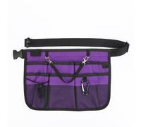 Borsa porta attrezzi da elettricista, cintura per attrezzi da giardinaggio, organizer per infermiere, strumento di pulizia, grembiule da lavoro per elettricisti, falegnami, edilizia (viola)