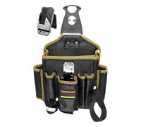 Borsa porta attrezzi da elettricista, multi tasca per elettricisti, lavoro, grande capacità, per lavoratori, tetti, adulti, amici e familiari