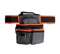 Borsa Porta Attrezzi da Elettricista, Multi Tasche con Clip e Magneti, Tessuto Oxford Resistente Grigio Arancione - Ampio Spazio e Durevole, Ideale per Falegnami e Lavori Domesti