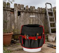 Borsa porta attrezzi da giardinaggio, borsa porta attrezzi, tasche esterne,