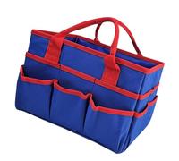 Borsa porta attrezzi da giardino densa e flessibile, tasche multiple per insegnanti, materiali scolastici, libri, borsa in poliestere permanente, tiranti forti, attrezzatura da giardinaggio