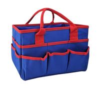 Borsa porta attrezzi da giardino densa e flessibile, tasche multiple per insegnanti, materiali scolastici, libri, borsa in poliestere permanente, tira forte, attrezzatura da giardinaggio in