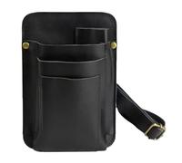 Borsa porta attrezzi da parrucchiere, in pelle PU, per parrucchieri e giardinieri, organizer per cintura regolabile per forbici, professionale, leggera e resistente, 1 set