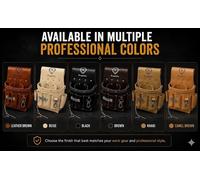 Borsa porta attrezzi elettricista, organizer professionale multitasche I pell...