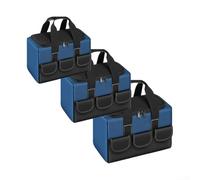 Borsa porta attrezzi in nylon 1680D essenziale per artigiani, offre una costruzione robusta e ampio spazio per gli attrezzi (43,2 cm)
