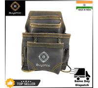 Borsa porta attrezzi in pelle resistente con passante per martelli per appalt...