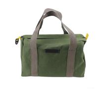 Borsa porta attrezzi in tela dal design pratico con cerniere resistenti e manici (verde)