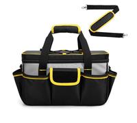 Borsa Porta Attrezzi In Tessuto Multi Scomparto Con Fasce Superiori Elastiche Organizzatori Da Cantiere Per Attrezzi Da Costruzione Borsa Capacità Con Porta Guanti Elastici