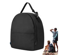 Borsa porta attrezzi in tessuto Oxford, 26 x 13 x 30,5 cm, design multi-tasca, organizer in tessuto impermeabile con doppia cerniera, borsa portatile per viaggi, attività all'aperto, campeggio