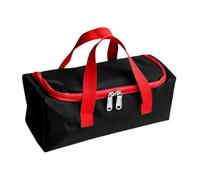 Borsa porta attrezzi in tessuto Oxford con cerniera, colore rosso | Maniglie per il trasporto, ampio spazio per riparazioni, manutenzione e uso del veicolo a casa