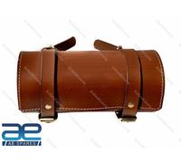 Borsa Porta Attrezzi In Vera Pelle Colore Marrone Per Royal Enfield S2U