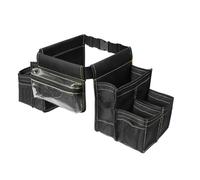 Borsa porta attrezzi lombare, impermeabile, multifunzione, cintura regolabile con tasca multi-tasca per lavori domestici, grembiule, giardinaggio, falegname, elettrico, idraulico, pulizia