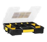 Borsa porta attrezzi Organizer Sort Master Junior, Cassetta portautensili Nero/Giallo, Scatola per minuteria, Nylon, Nero, Trasparente, Giallo, 67 mm, 375 mm, 292 mm