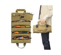 Borsa Porta Attrezzi per Attrezzi per Auto, Portatile Multifunzionale in Tessuto Oxford, Kit Hardware per Elettricisti, Nera