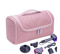 Borsa porta attrezzi per capelli, borsa da viaggio, organizer per capelli, grande capacità per donne, con ganci, borsa per il trasporto, borsa da trucco, organizer per asciugacapelli, ferro