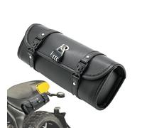 Borsa porta attrezzi per moto - Borsa a rullo in similpelle con serratura, resistente alle intemperie | porta attrezzi da manubrio per moto da turismo Cruiser, portaoggetti per attrezzatura d