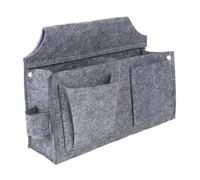 Borsa porta attrezzi per unghie, spessa, per tecnici, giardinaggio, elettricisti, colore grigio, 26 x 19 x 8 cm