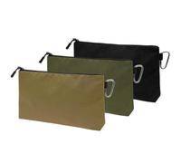 Borsa porta attrezzi piccola con cerniera, 3 pezzi, in tela, multiuso, organizer per attrezzi, organizer per attrezzi, cosmetici e articoli di cancelleria, Multicolore, 11.81x6.69x0.39 inch, Unisex