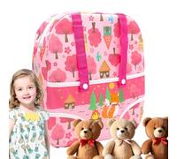 Borsa porta bambole - Borsa portaoggetti anteriore | Spallacci regolabili per giocattoli per routine quotidiane a casa lezioni genitoriali viaggi asilo scuola shopping viaggi all'aperto