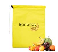 Borsa porta banana per | Sacchetti per prodotti riutilizzabili con design a cordoncino | Borsa per conservazione della banana | Sacchetti in rete per alimenti ecologici per cucina