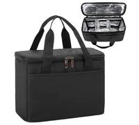Borsa porta bevande, riutilizzabile, per 3 tazze, con divisori regolabili | Portabevande riutilizzabile per picnic, feste, spiaggia, ufficio, pendolari, auto, viaggi, caffè, sport all'aria aperta