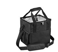 Borsa porta bevande, tracolla regolabile a 4 scomparti, portatile, con manico, per bevande al caffè, bevande calde e fredde, campeggio, viaggi, escursionismo, sport, gite in famiglia