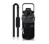 Borsa porta borracce, Bottiglia d'acqua for materiale da immersione | Scenario di utilizzo multicolore: palestra fitness sport all'aria aperta(Black Printed)