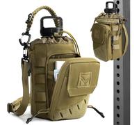 Borsa Porta Borraccia Magnetica per Palestra 1-2L - Custodia Magnetica con Tasca Smartphone, Tracolla Regolabile, Imbottita (senza bottiglia)