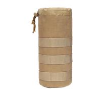 Borsa porta bottiglie d'acqua, cinturino con fibbia sicura, supporto per bottiglia d'acqua, custodia regolabile per idratazione all'aperto, viaggi, escursionismo, campeggio, 62 x 39,4 x 5,8 cm, cachi