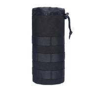 Borsa porta bottiglie d'acqua, cinturino con fibbia sicura, supporto per bottiglia d'acqua, custodia regolabile per idratazione all'aperto, viaggi, escursionismo, campeggio, 62 x 39,4 x 5,8 cm, Nero