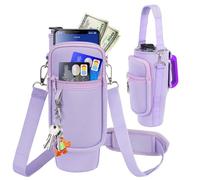Borsa porta bottiglie d'acqua con tasca per telefono compatibile con Stanley/Simple Modern Tumbler da 880,5 g con manico, custodia porta bottiglia d'acqua con cinturino regolabile, compatibile con