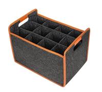 Borsa porta bottiglie di vino, in feltro, per 12 bottiglie, con divisorio, porta bottiglia di vino con comoda maniglia, borsa per bottiglie di liquore, borsa portatile riutilizzabile per viaggi e