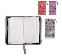 Borsa Porta CD DVD Raccoglitore con cerniera Wallet per 80 Dischi colore casuale