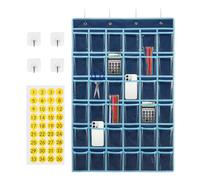 Borsa Porta Cellulare Per Aula - Organizer Tascabile Trasparente Con 36 Scomparti, Supporto Per Cellulare Sospeso | Grafico Di Archiviazione Per Porta A Muro Di Cancelleria Per Alfabetizzazione Della