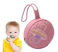 Borsa porta ciuccio per bambini - Custodia da viaggio per alimenti in silicone | Custodia portatile con cerniera e cinturino | Portaciuccio lavabile per passeggino, borsa per pannolini