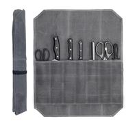 Borsa Porta Coltelli da Chef, Borsa Coltelli Chef, Borsa Coltelli, Borsa Porta Coltelli, Borsa per Coltelli da Chef, Tasca per Coltelli da Cucina, 7 Scomparti, Ideale Come Regalo per Papà e Marito